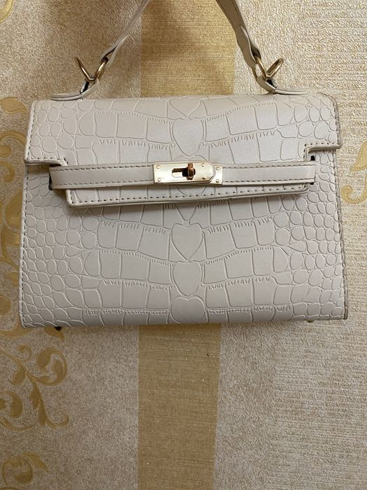 сумка белая hermes