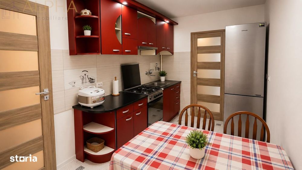 Apartament 3 camere, 90 mp, etaj 3, zona Parc Municipal –  Bistrita, B