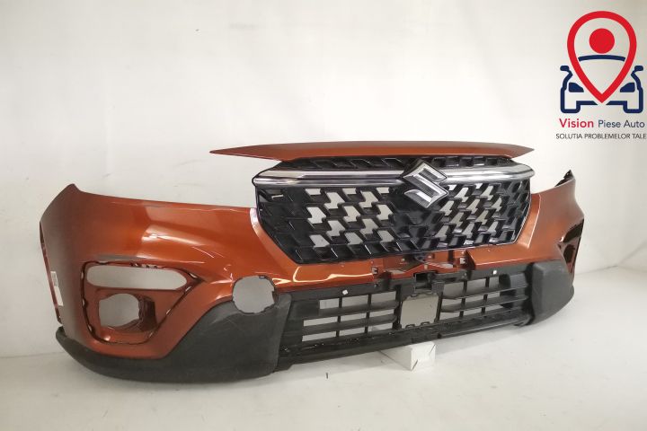 Предна броня Оригинал Със Сензори Централна Решетка Престилка И Емблем