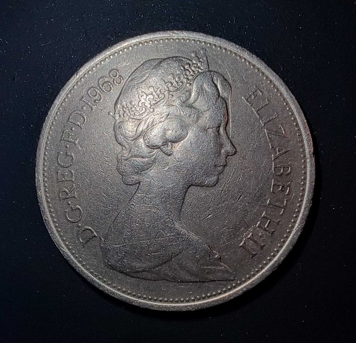 Монета 10 нови пенса, 1968 (първо издание)