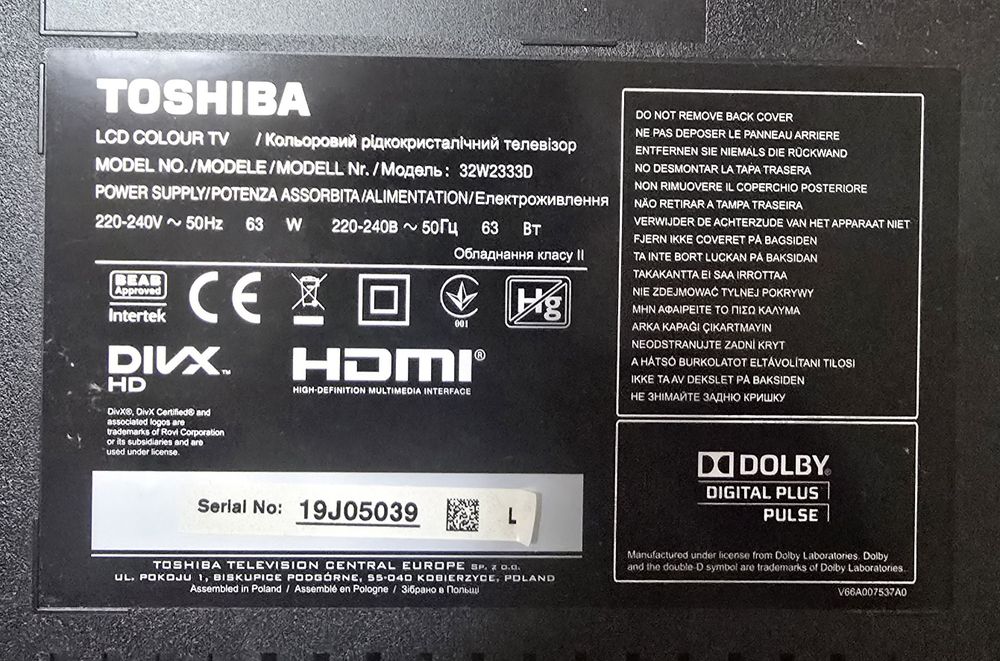 Телевизор Toshiba
