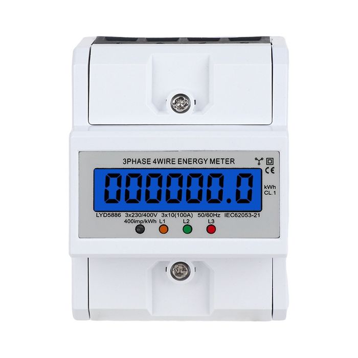 Трифазен контролен електромер, разход на енергия