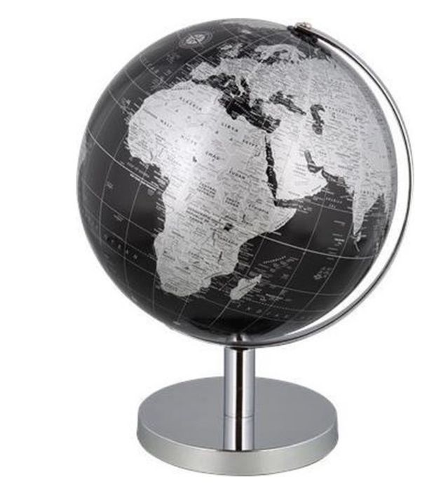 Декоративен глобус с метална основа 28см