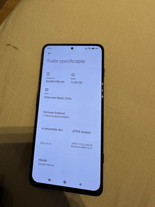 Vand schimb Xiaomi Black Shark 4