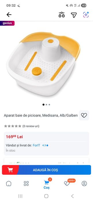 Aparat masaj picioare 100lei