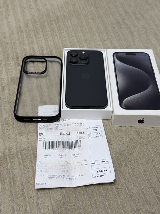 Iphone 15 pro black titaniu