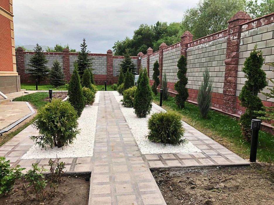 Камни белые декоративные для сада