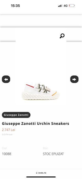 Adidasi Giuseppe zanotti original nou