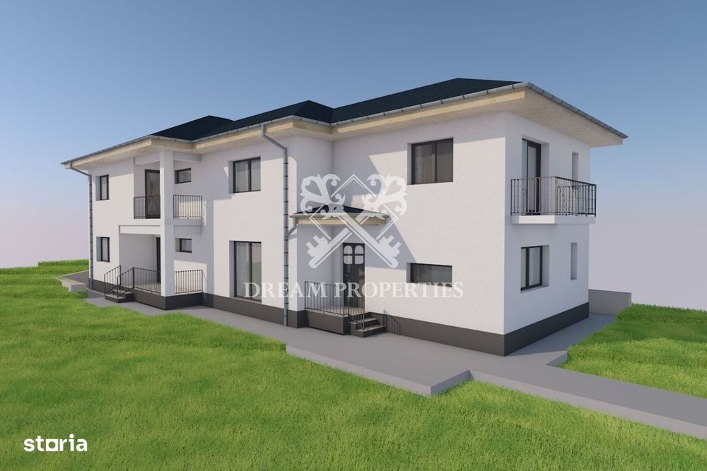 Casa tip duplex, 4 camere, 3 bai, teren 350 mp, zona Sannicoara