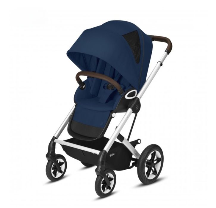 Детска количка Caybex Talos S Lux Navy + зимен кош, чанта и аксесоари