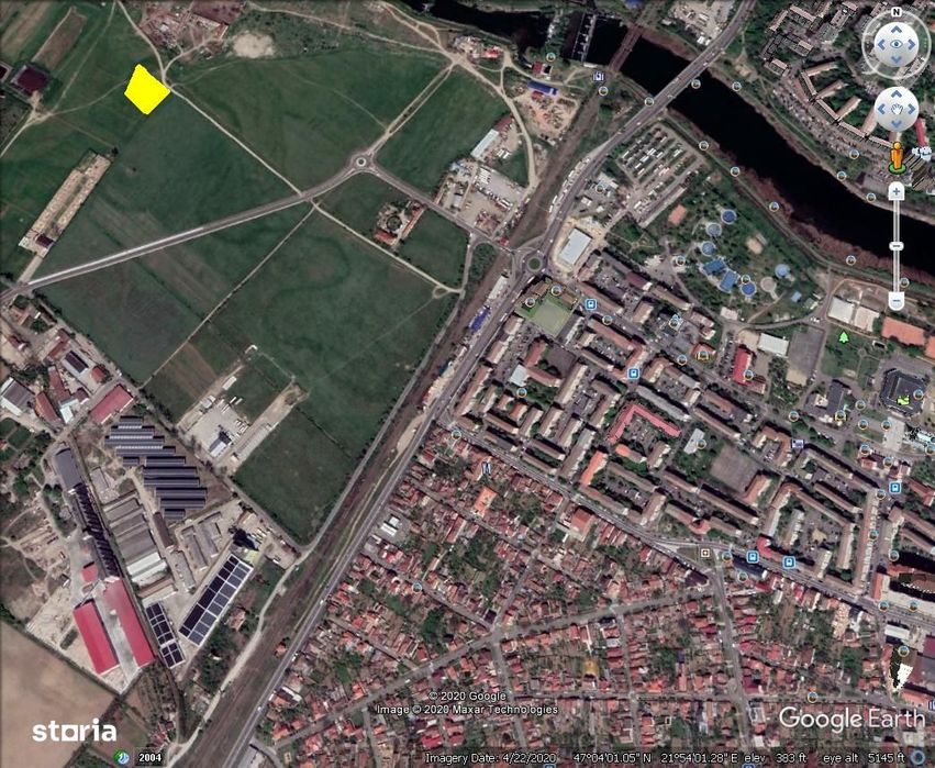 Vand teren intravilan Iosia (Oradea) 4 200 mp sau 2 100 mp