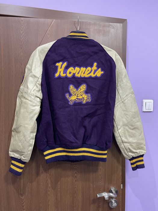 Мъжки якета естествена кожа Bomber Jacket Varsity Leather Baseball