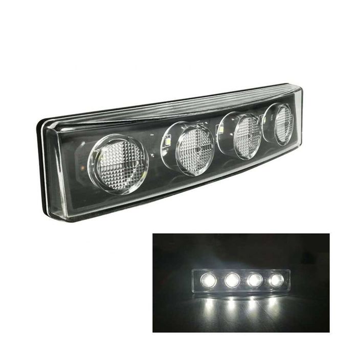 LED Диоден Бял Преден Габарит за Scania Скания P G R след 2004 с букса