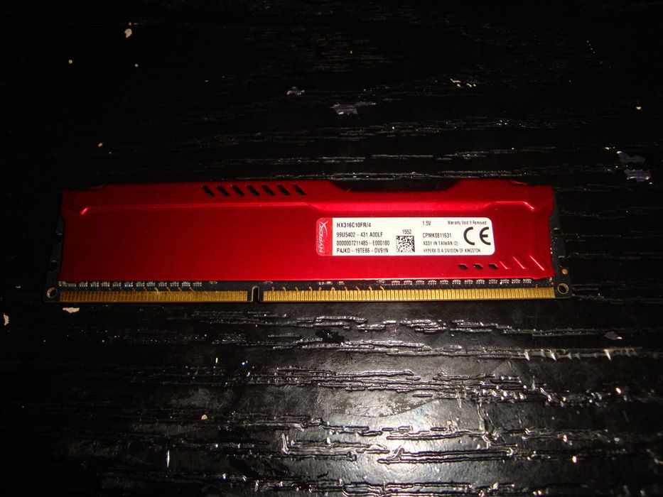 Memorie ram ddr3 4gb kingston hyperX Fury 1600Mhz HX316C10FR/4 1.5v