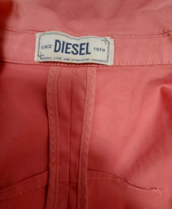 Sacou foarte frumos Diesel, coral, mărimea S, bumbac, stil urban/clasi