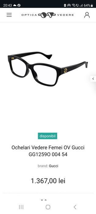 Rame ochelari de vedere Guci