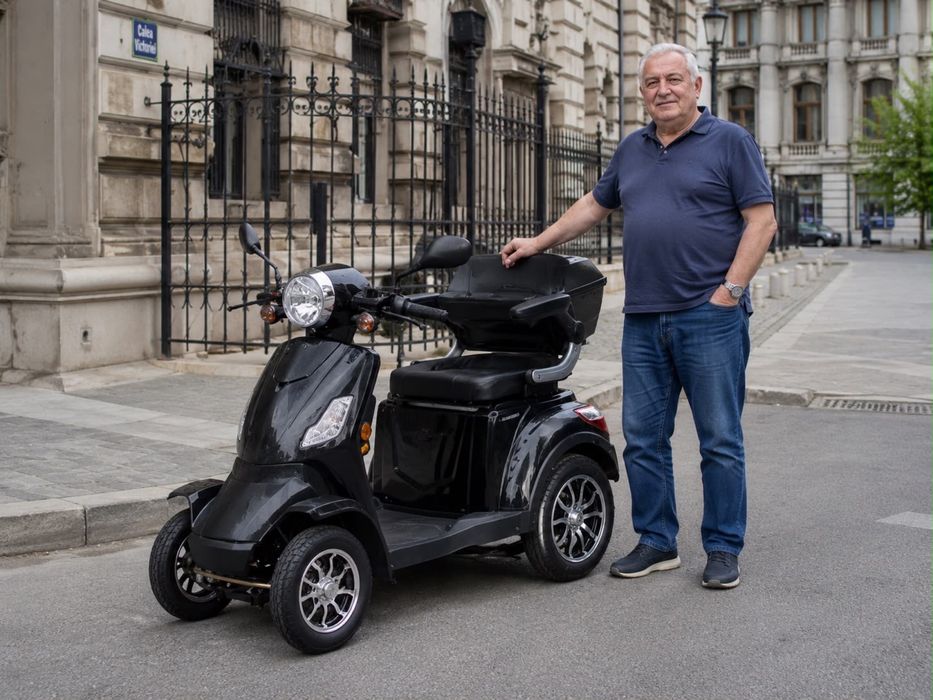 Scuter electric 4 roți NOU – fără permis – 2.600 lei