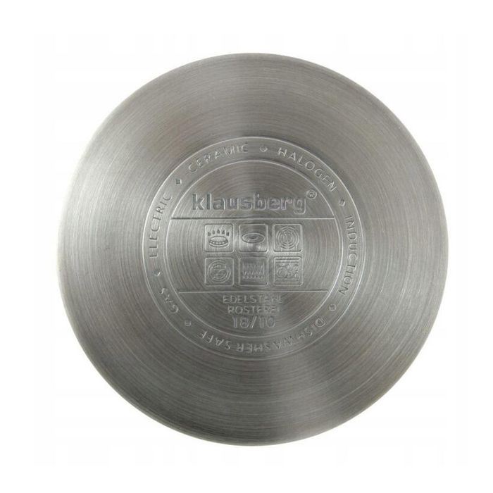 Oala din inox cu capac din sticla, 18cm 2,5litri, compatibila cu toate