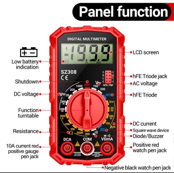 Multimetru digital NOU Aneng