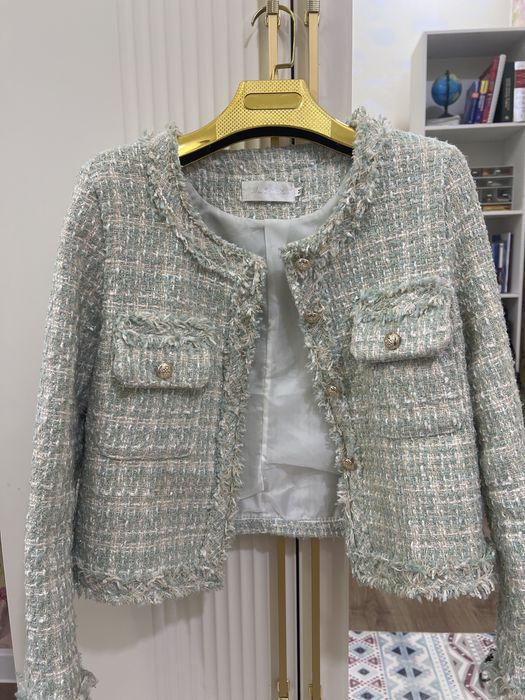 Женский твидовый Пиджак