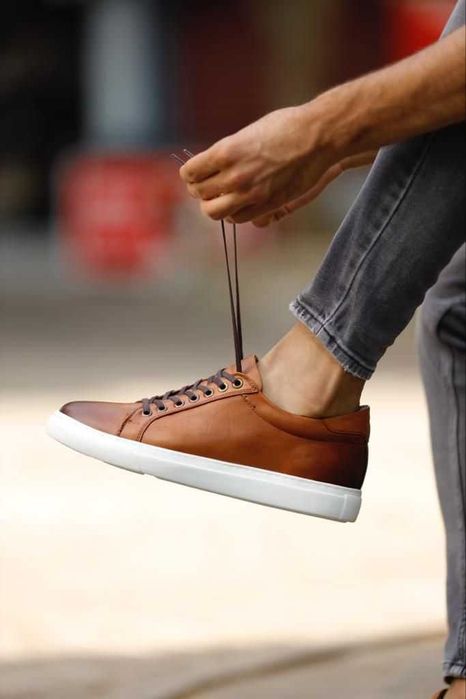 Pantofi sport casual 39 39.5 lucrati manual G. Rizo NOI piele naturala