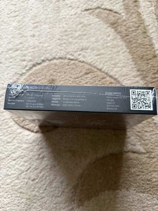 Adaptor Wireless ASUS USB-AC58, AC1300, Dual-band, USB 3.0