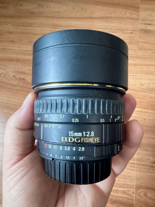 Sigma 15mm F2.8 EX DG Fisheye Nikon F – Full Frame – 180°