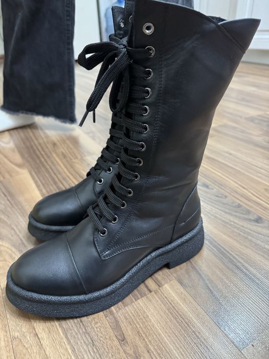 Продам сапоги кожаные, новые