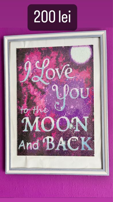 Goblen cu diamante lucrate manual