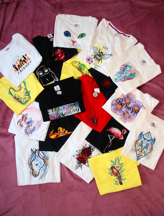 бродерия върху дрехи - тениски, суитшъри и др.