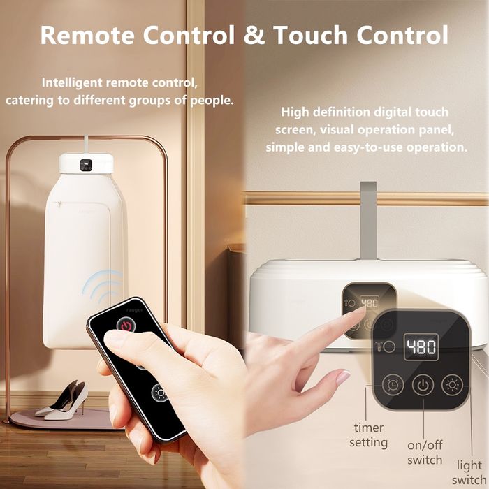 Преносима сушилня за дрехи,  600W, стерилизация с UV светлина