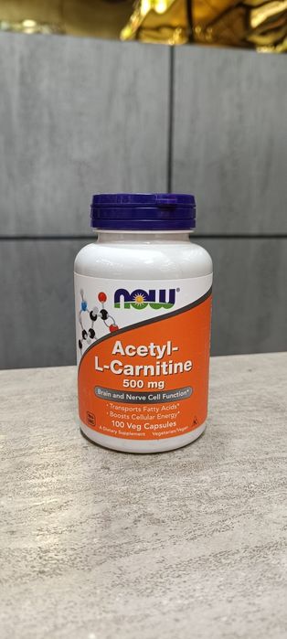 Now acetyl l-carnitine 500 mg 100 veg caps