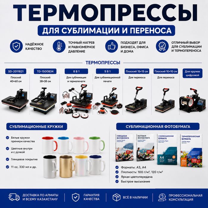Термопрессы для сублимации