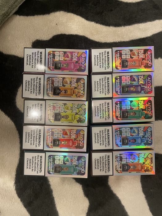 Vape 150k Pufuri cu 6 Arome  + Ecran Inteligent