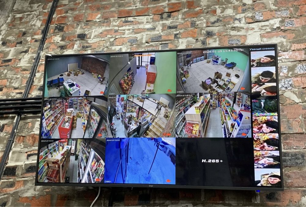 Установка видеонаблюдения