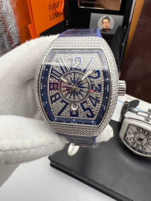 franck muller vanguard yachting пълен диамант