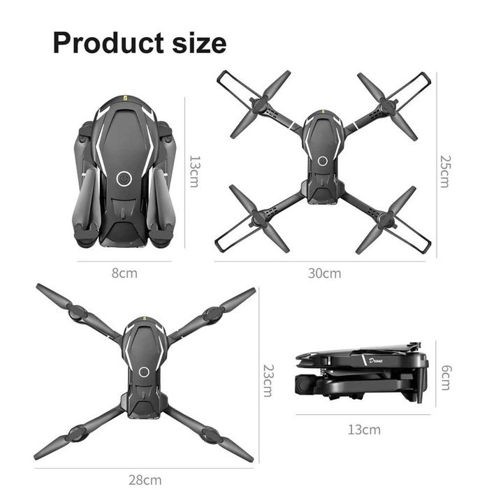 Drona / Quadcopter pliabil(a) camera duala - 2 baterii