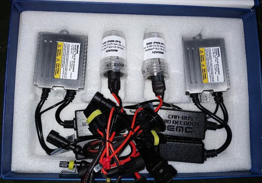 Kit xenon bixenon Philips generatia 4, 12/24v, 55w, 12 luni garantie