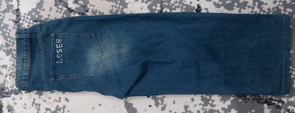 Синие baggy джинсы