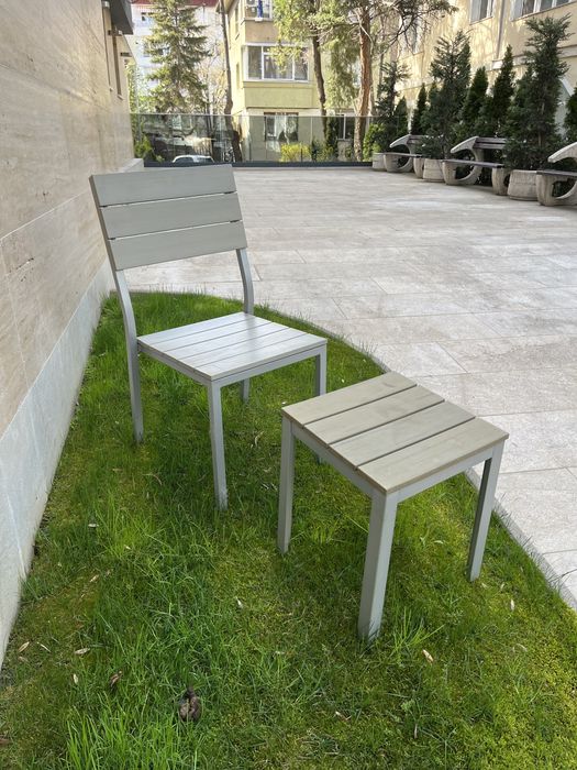 Градински стол с масичка от Икеа