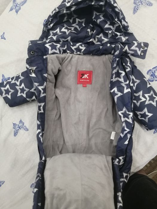 Комбинезон-конверт зима 0-3 мес