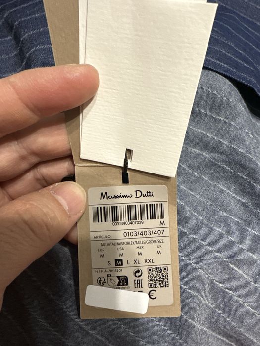 Рубашка из хлопка. Массимо Дутти. Massimo Dutti. Оригинал.