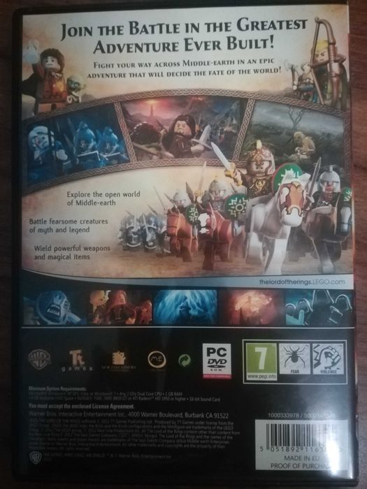 Видео игра LEGO Lord of the Rings (PC)