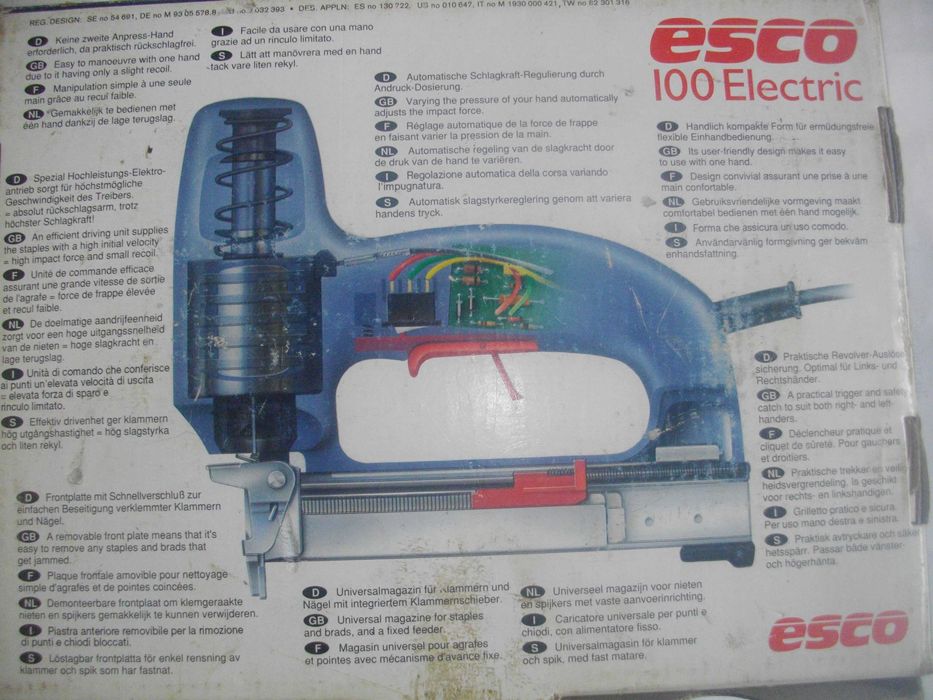 Нов електрически такер комбиниран оригинал ESCO BLACK DECKER TOP CRAFT