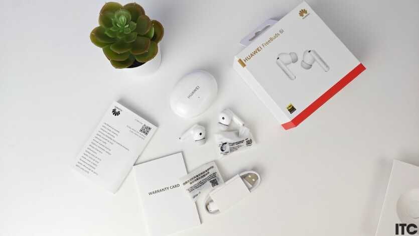 Huawei FreeBuds 6i — Беспроводные наушники с ANC 48 дБ. Есть доставка