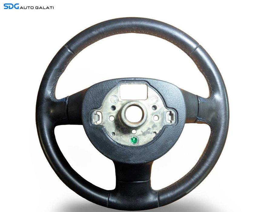 Volan Piele 3 Spite Volkswagen Golf 5 2004 - 2008 Cod 1Q0419091F [L9269]