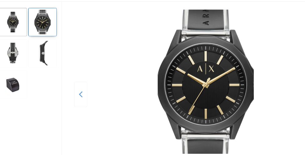 ARMANI EXCHANGE, Ceas analog cu o curea albastra nou cutie