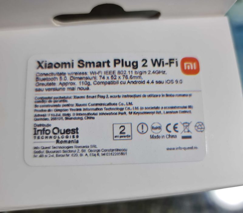 Xiaomi smart plug 2 priza inteligenta