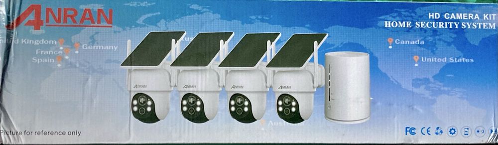 Sistem de supraveghere Anran 4 camere solar