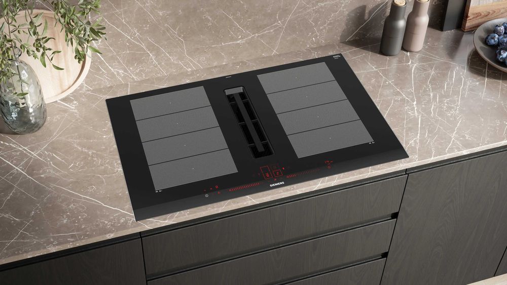 Plita inductie cu hota integrata 75 cm - Siemens EX875LX57E